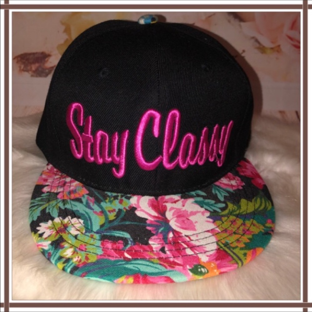 Stay classy snap back hat